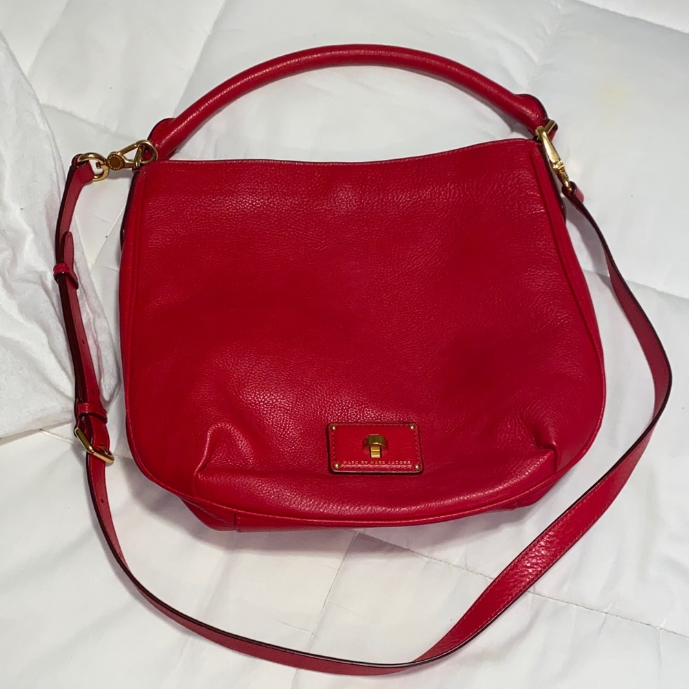 Marc By Marc Jacobs Vibrant Red Shoulder Bag